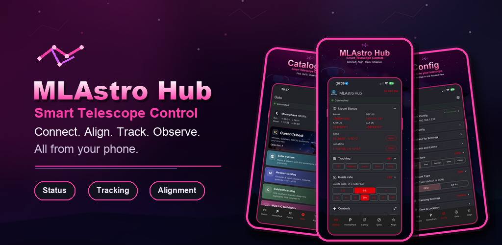 Cinematic deep space nebula with pink and purple hues background